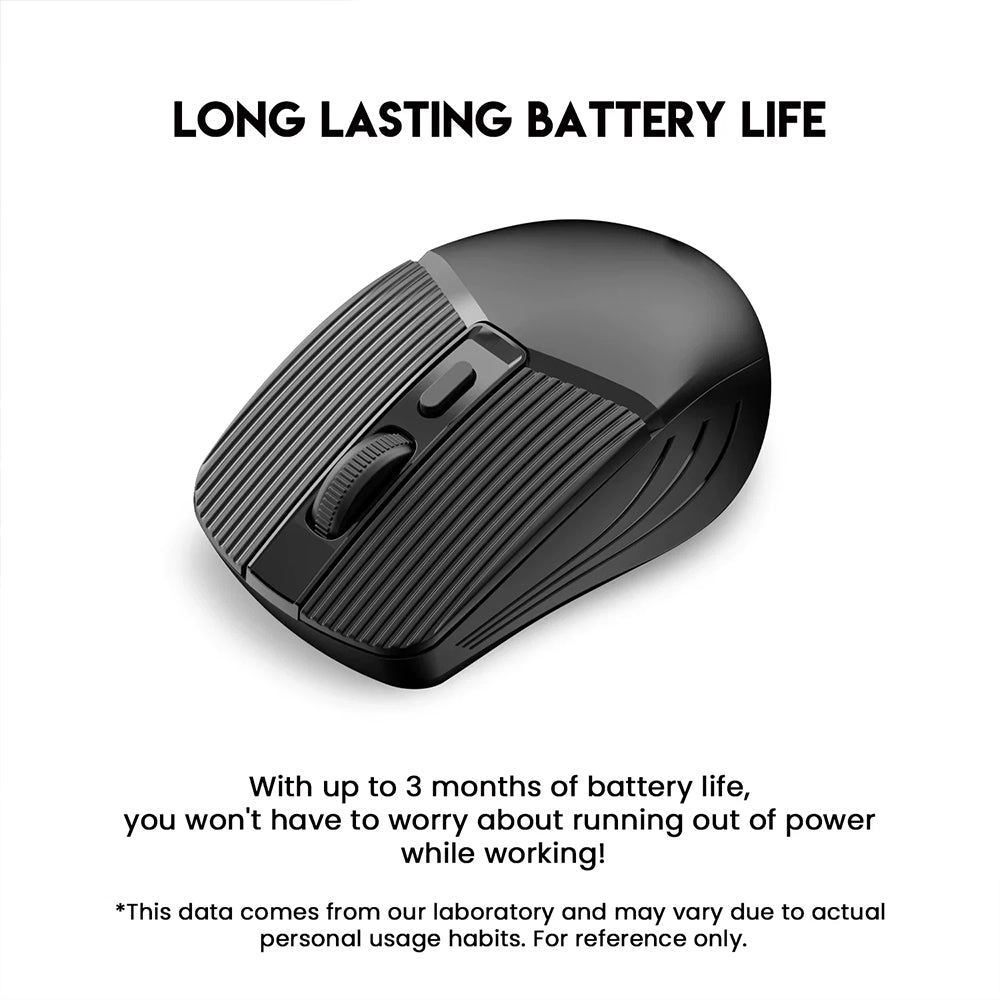 2.4GHz Wireless Slim USB Mouse - Mini Optical Sensor with 3 DPI Modes for PC Mac