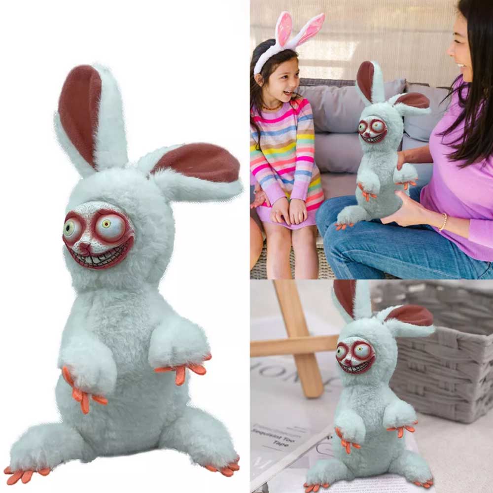 Crazy Bunny Plush Stuffed Doll Toy Cartoon Horro Halloween Party Scary Easter