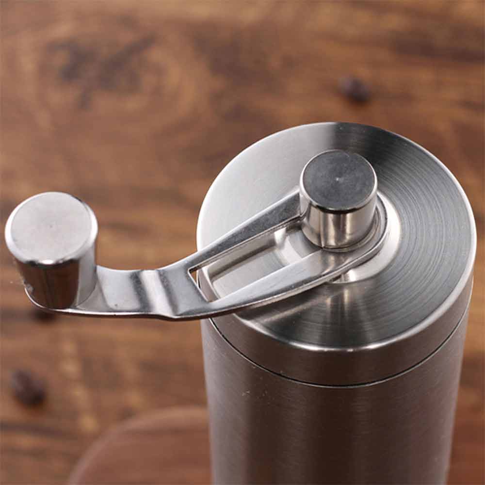 Hand Manual Coffee Bean Grinder Stainless Steel Conical Burr Portable Travel