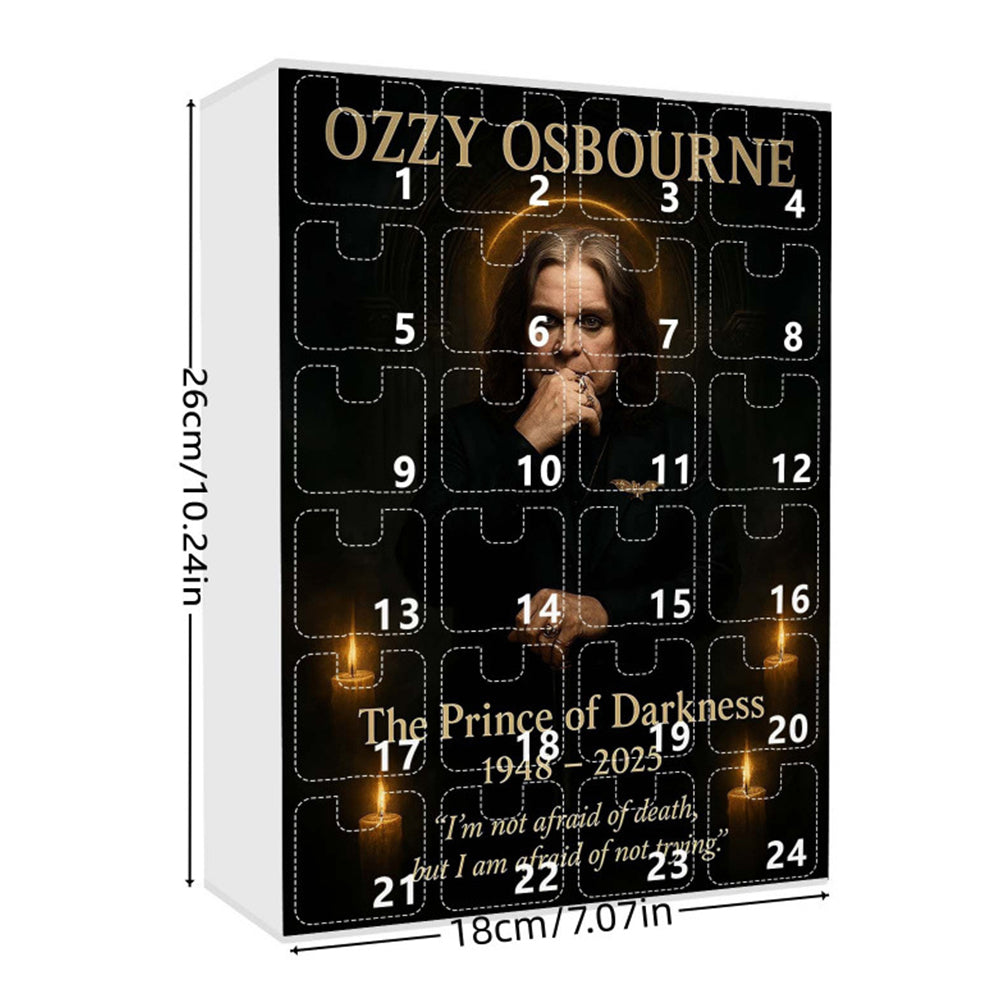 2025 Ozzy Osbourne Christmas Halloween Countdown Calendar Blind Box Acrylic Gifts 24 Day