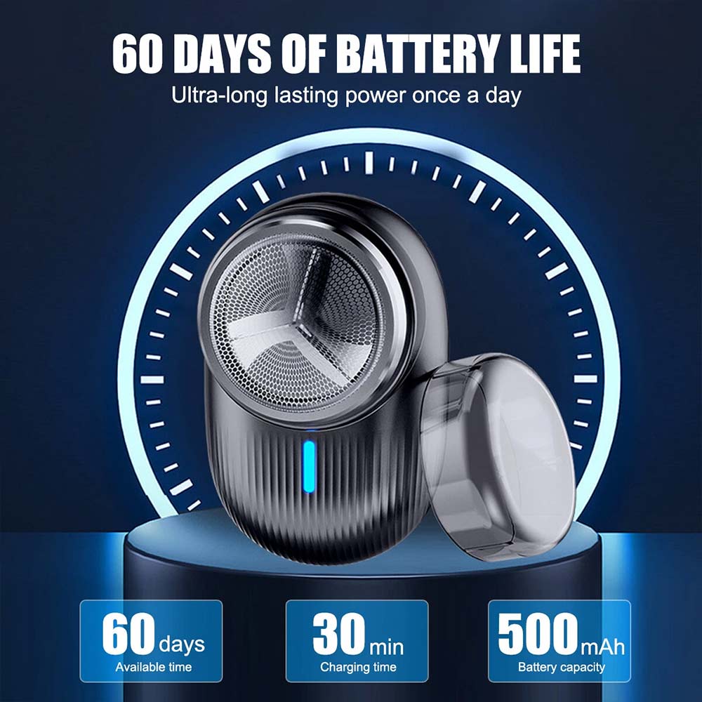 Mini Portable Electric Shaver - USB Rechargeable Travel Razor for Men & Women
