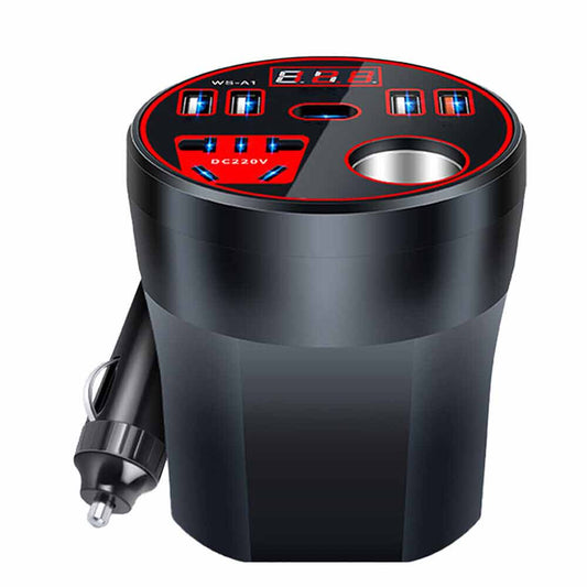 200W Car Power Inverter DC 12V/24V to AC 220V Converter Adapter Charger Outlets