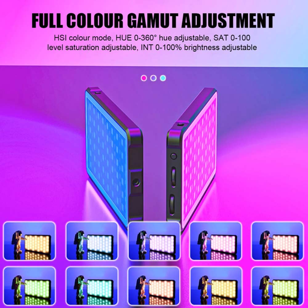 RGB LED Light 2500K-9000K Camera Photography Video Light Handheld Fill Light