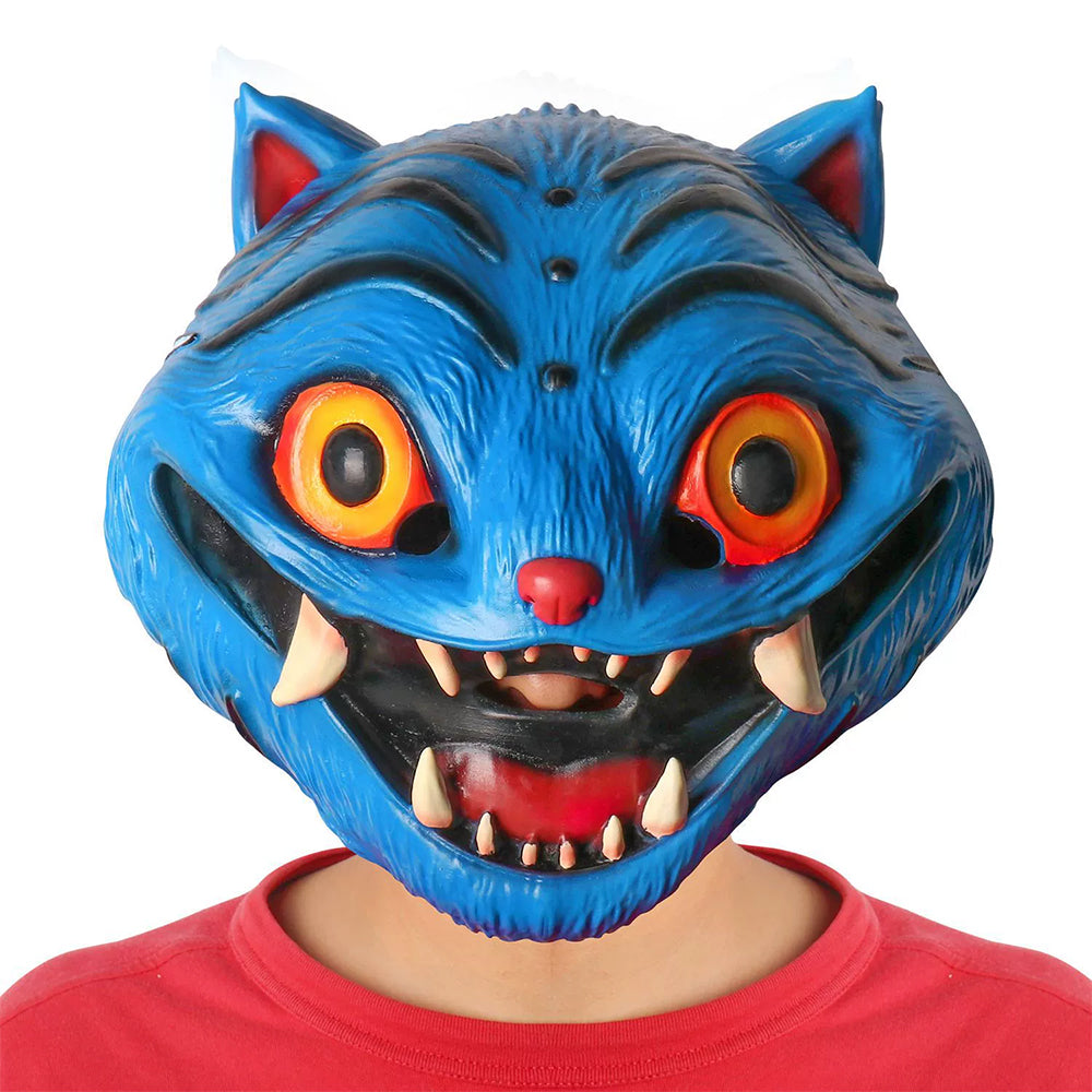KPop Demon Hunter Latex Derpy Tiger Face Mask for Costume Party Cosplay Fancy Dress