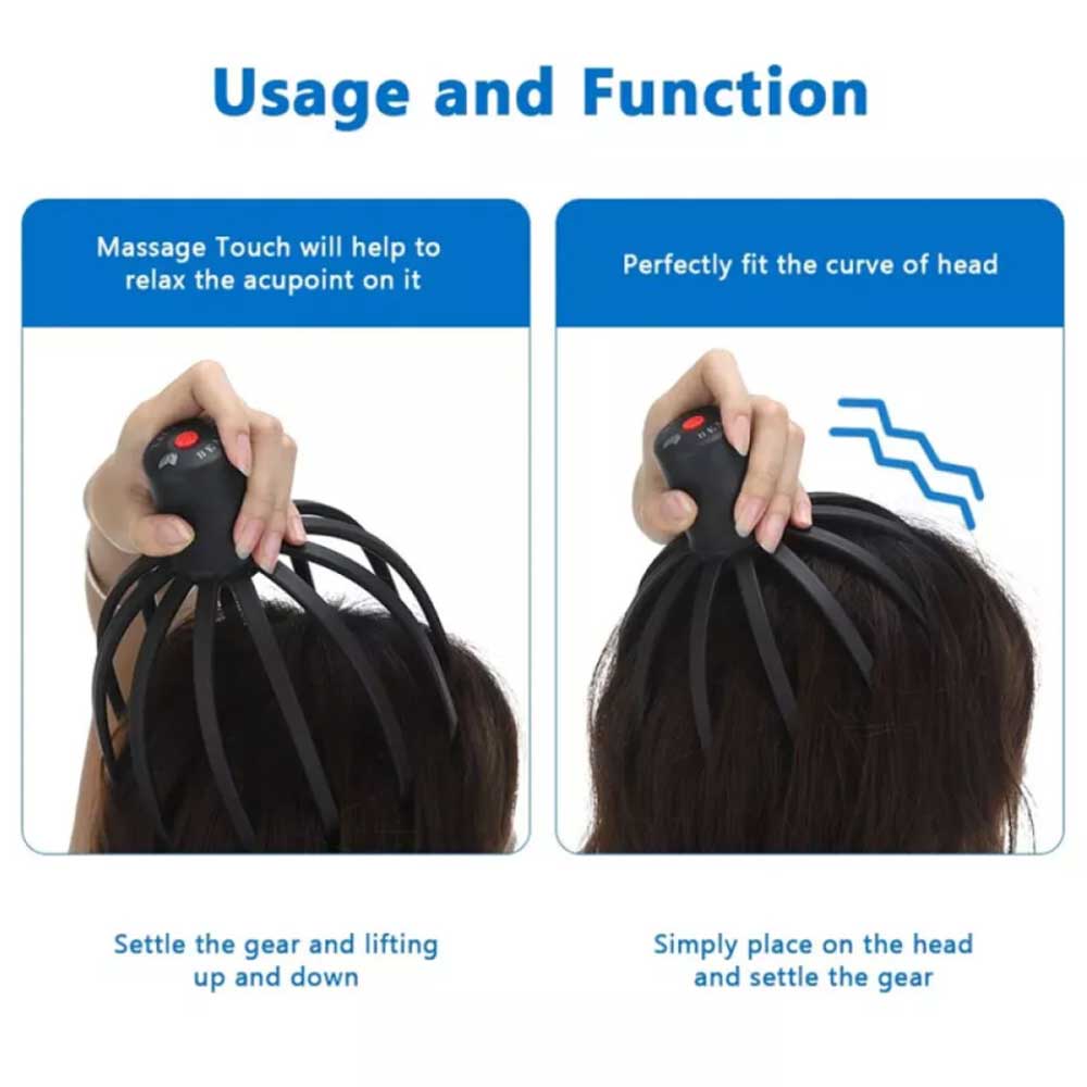 Octopus Scalp Massager, Electric Scalp Massager with 3 Modes Head Massager Relax