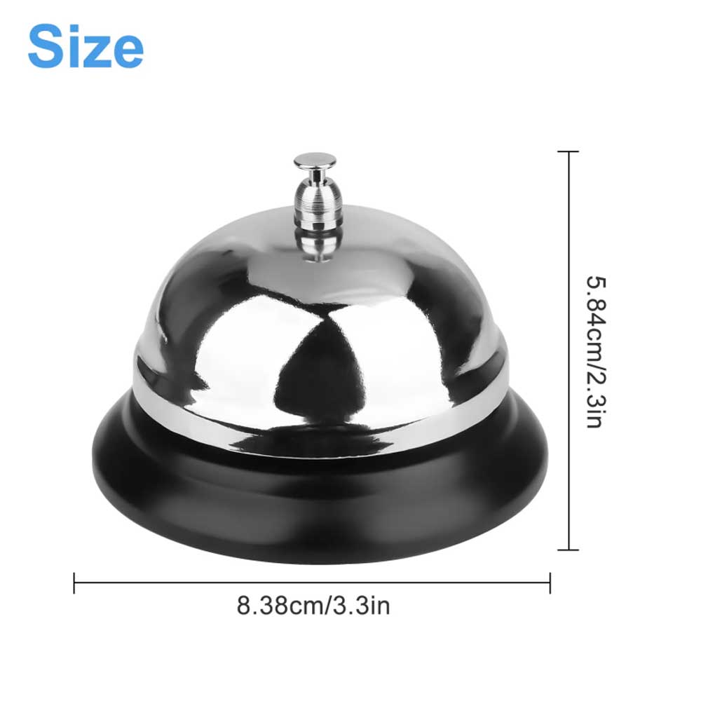 2-Pack Customer Service Desk Call Bell – Loud Ring Counter Bell for Kitchen, Hotel, Office
