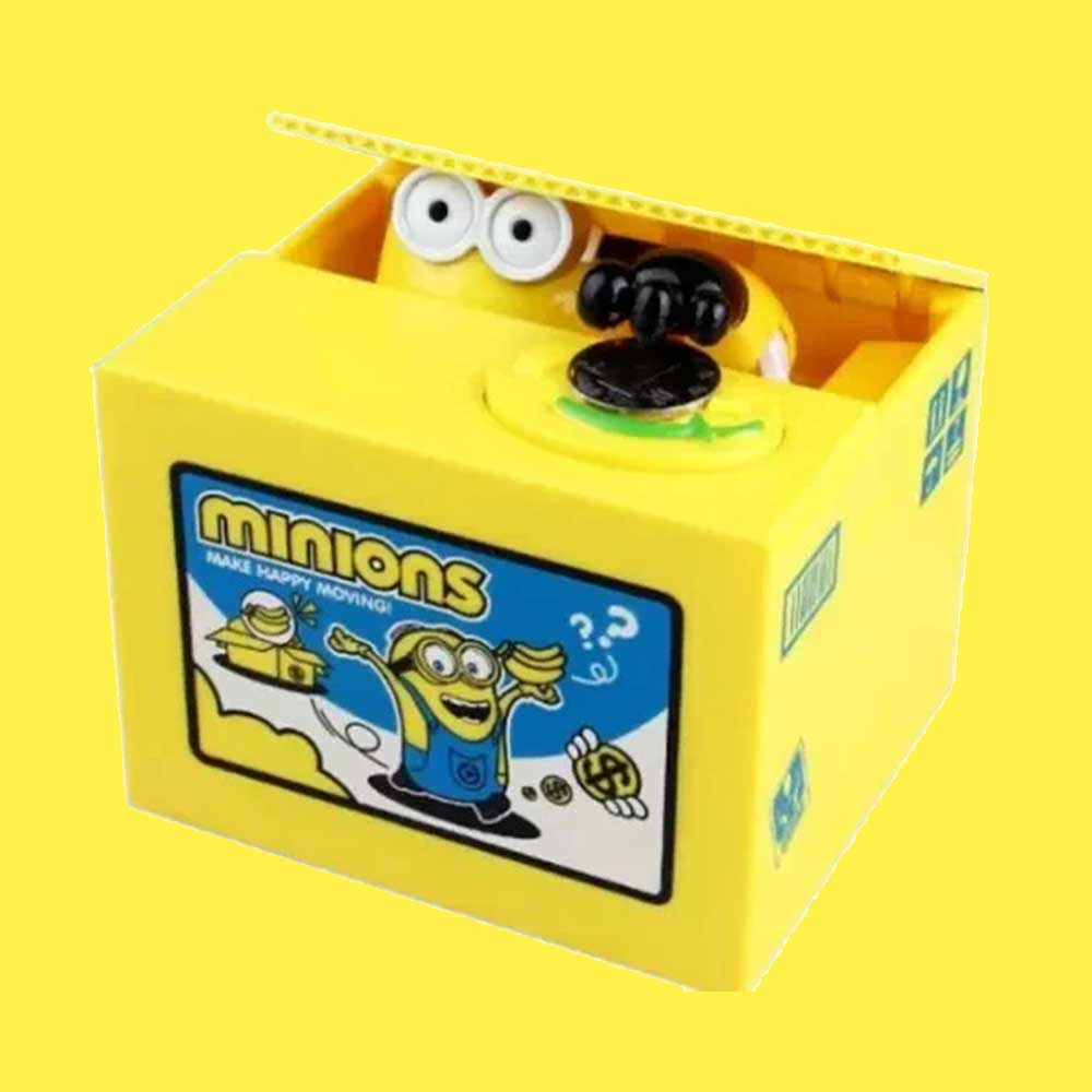 Automatic Minion Coin Bank - Electronic Money-Saving Box with Fun Sound Effects!