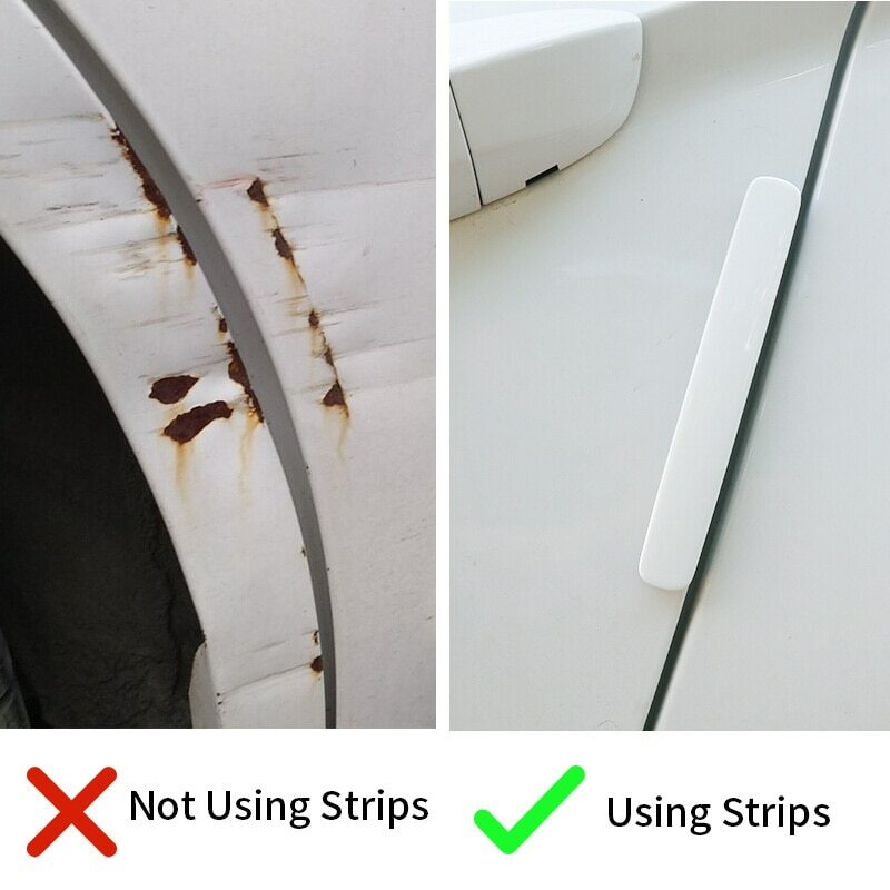 4-Pack Car Door Edge Strip – Anti-Scratch Protector, Premium Plating, Strong 3M Backing