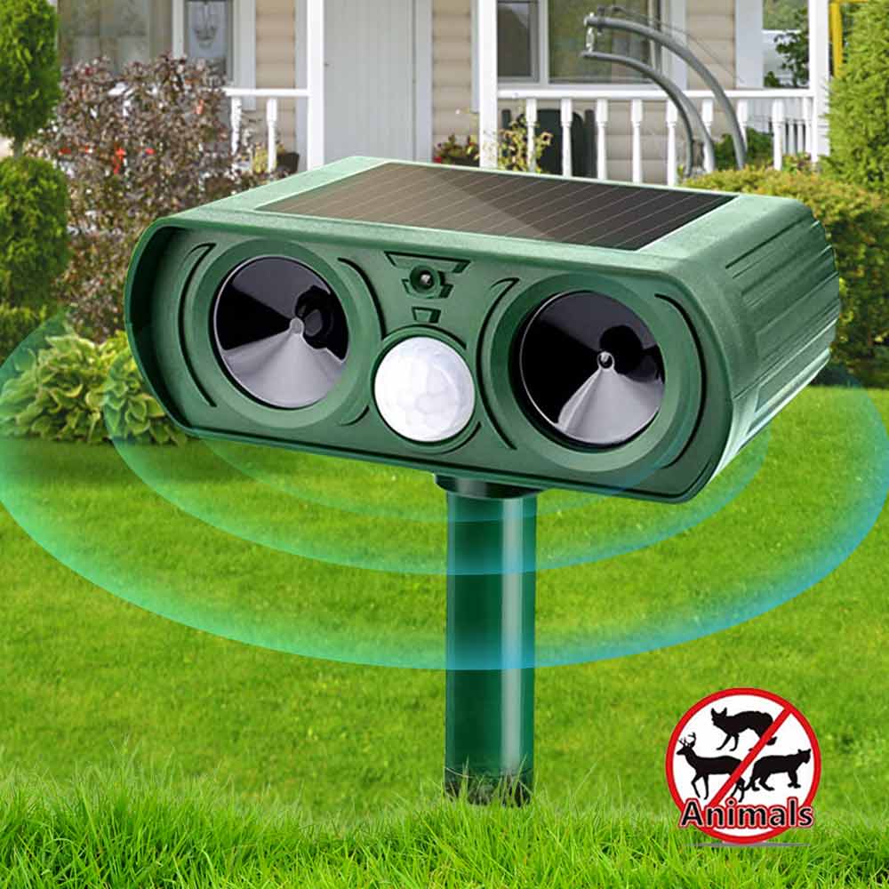 1PC Solar Ultrasonic Animal & Pets Repeller Motion Sensor Bird Rat Possum Repellent
