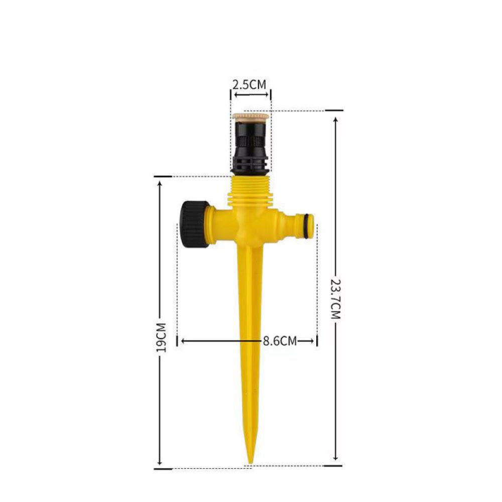 Adjustable Garden Sprinkler – 0-360° Mist Nozzle with Spike, Lawn Watering Kit