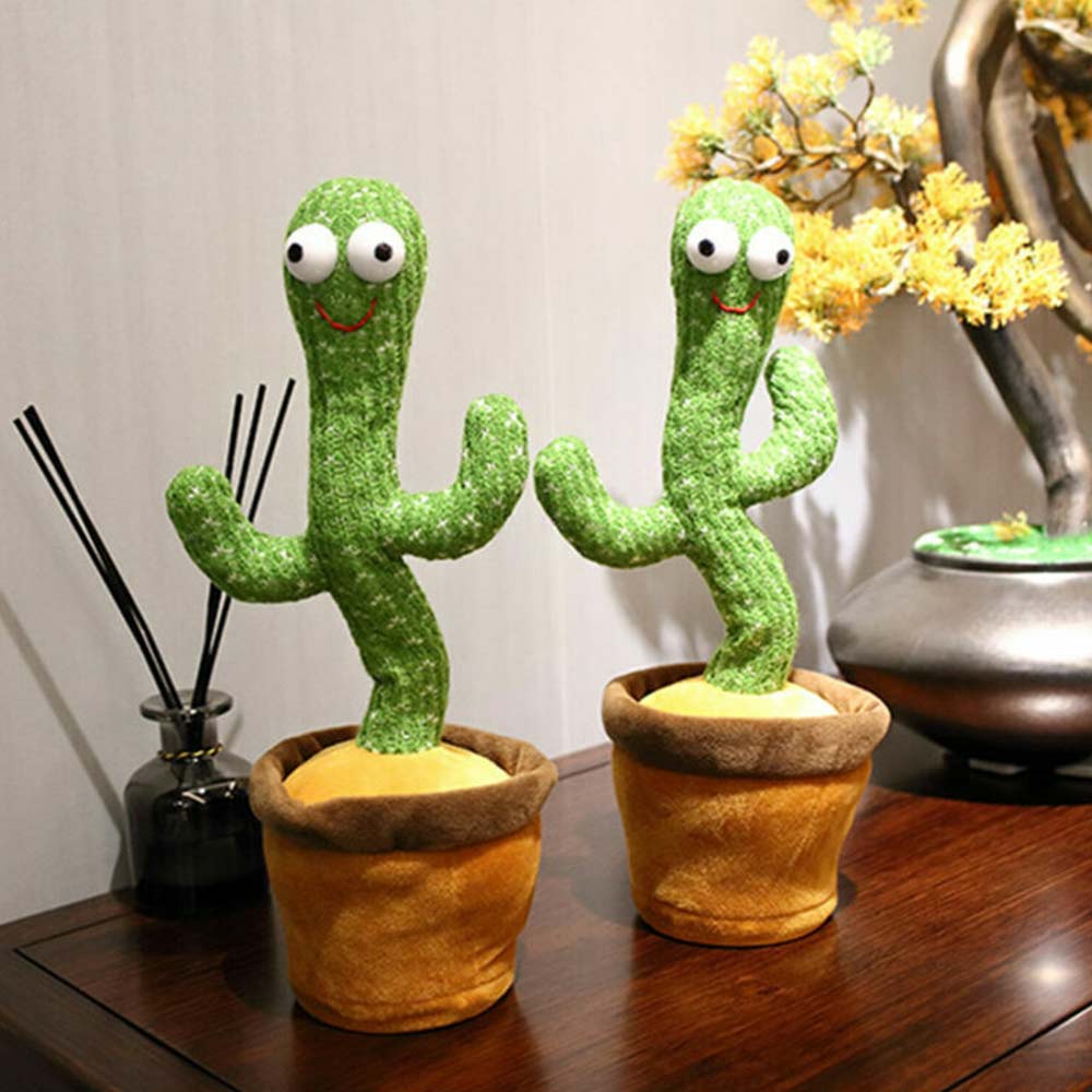 Talking Toy Dancing Cactus Doll Speak Talk Sound Record Repeat Kawaii Cactus Toy