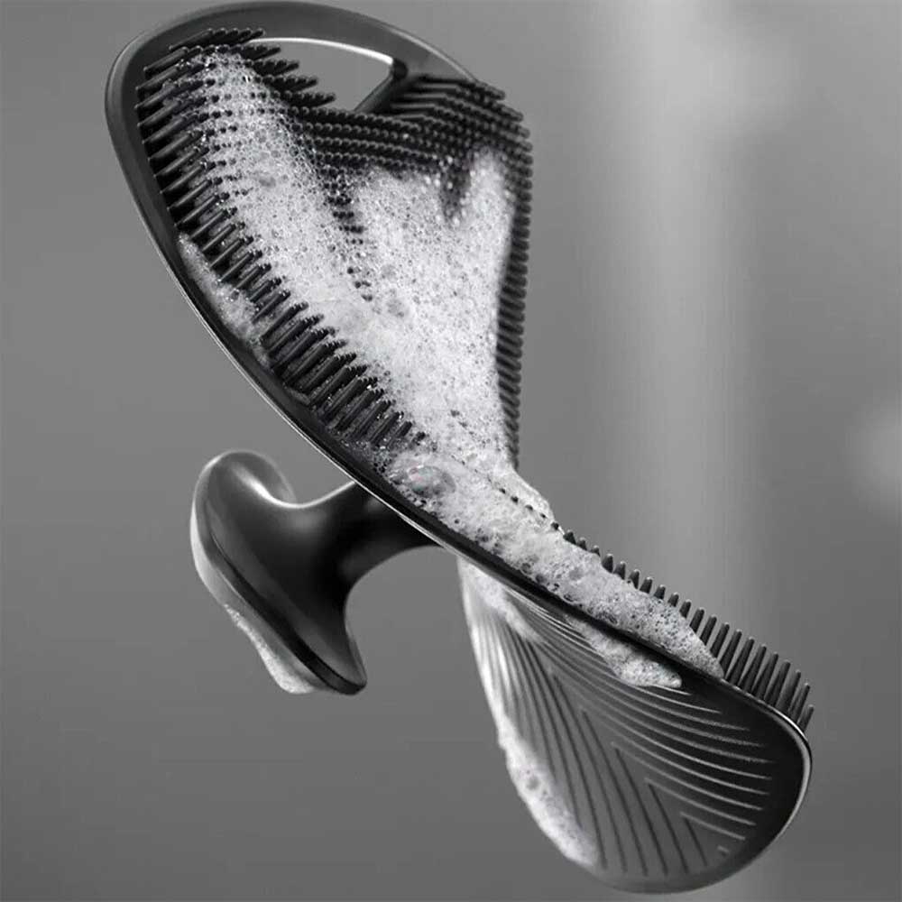 Silicone Body Scrubber Shower Exfoliating Scrub Sponge Washing Massage Brush