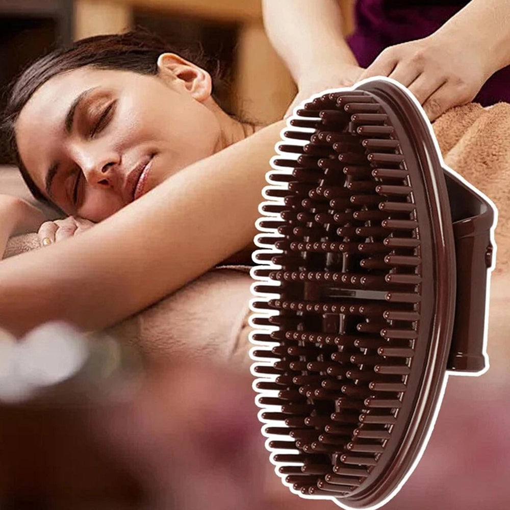 2-Piece Meridian Therapy Massage Brush Set | Acupressure Body Brush for Back, Arms & Legs