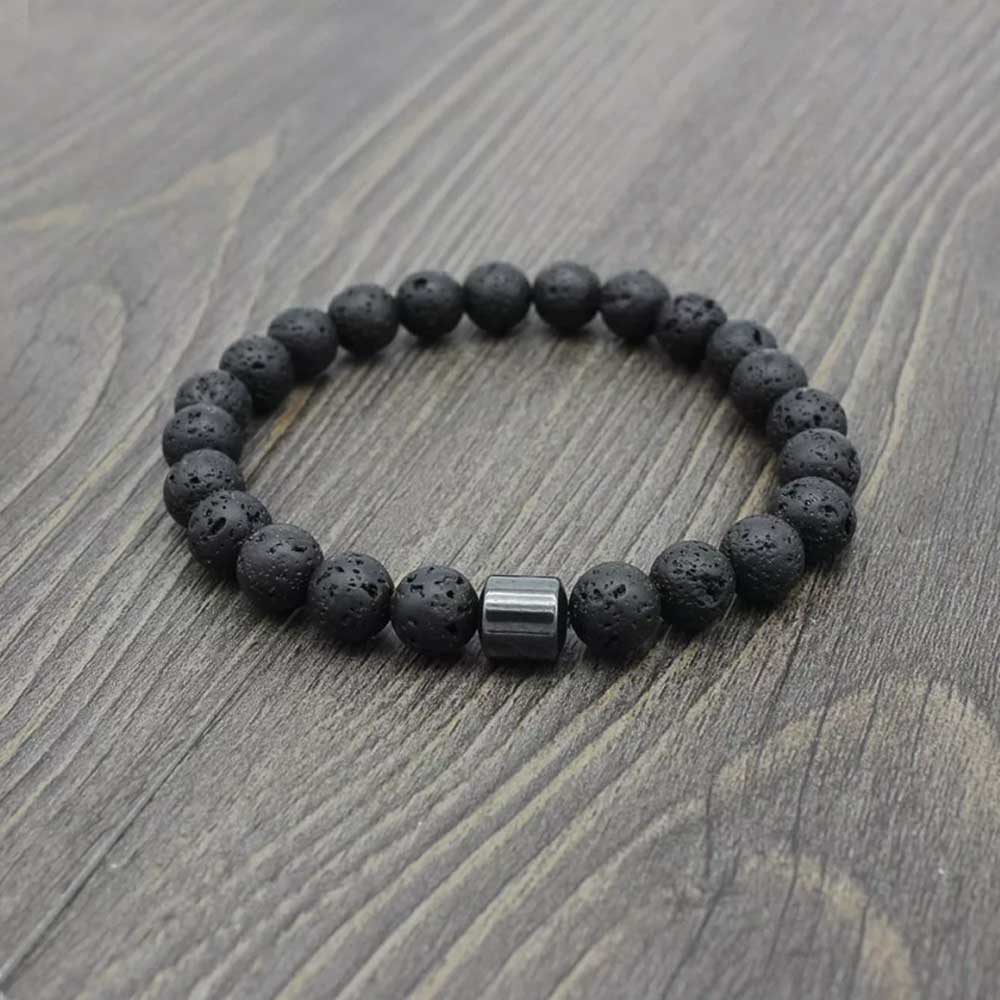 8mm Magnetic Anti-Smoking Bracelet – Natural Stone Cessation Aid for Positive Energy & Craving Relief