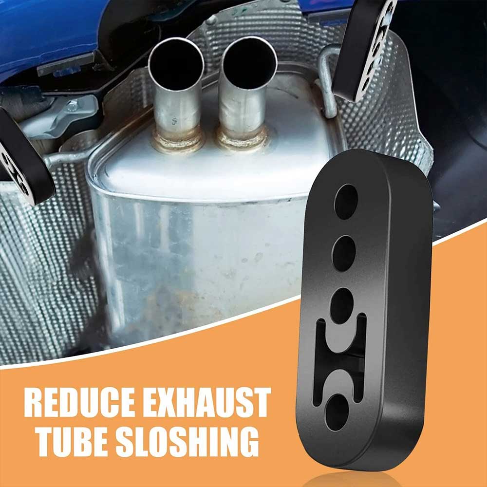 4PCS Car Exhaust Rubber Hangers - Heavy Duty Universal Pipe Mount Brackets