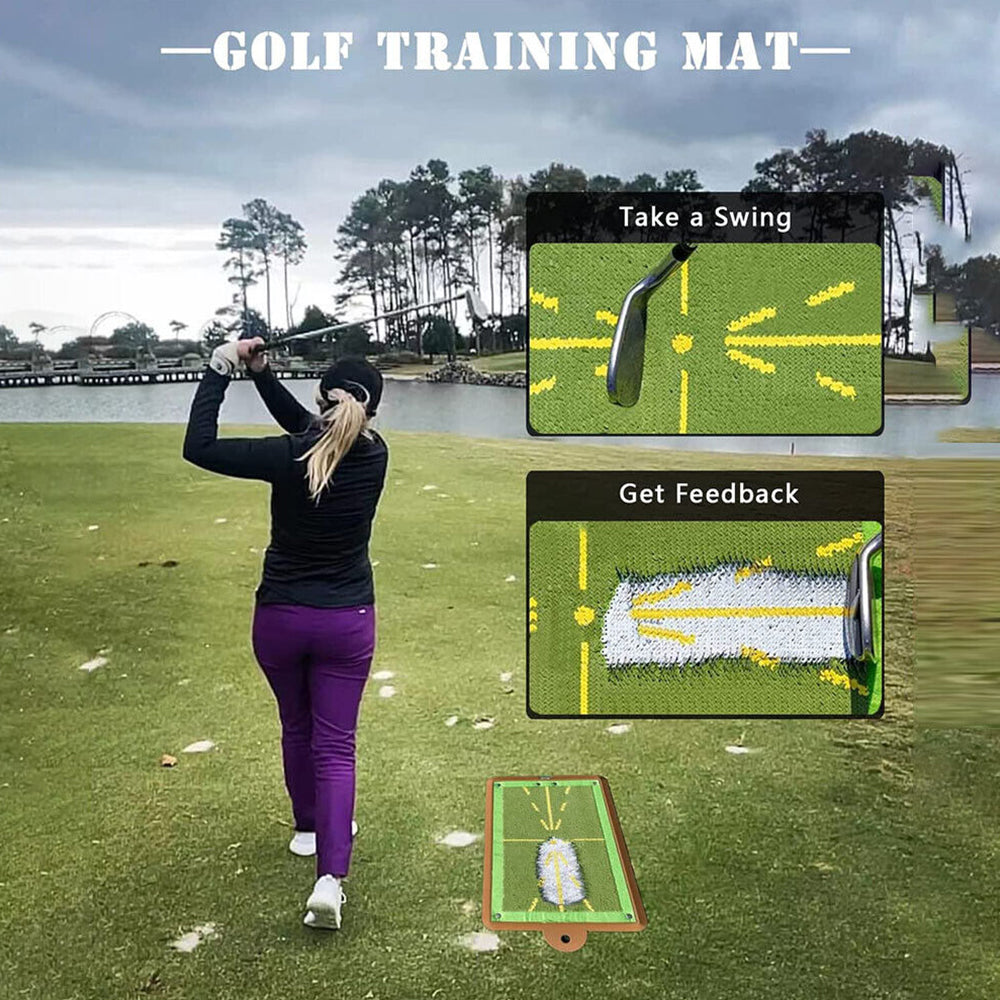 Golf Training Mat for Swing Golf Practice Mat Analysis Swing Path 45*30cm