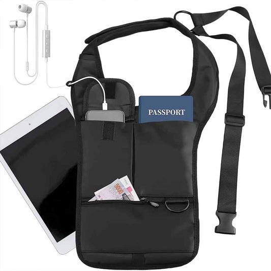 Anti-Pry Hidden Underarm Bag – Inspector Leather Case, Tablet & Card Holder for Men & Women