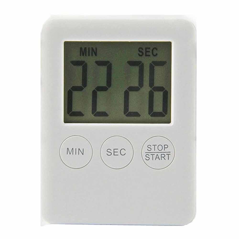 Large LCD Kitchen Cooking Digital Timer – Count Down/Up Clock with Loud Alarm & Magnetic Backing