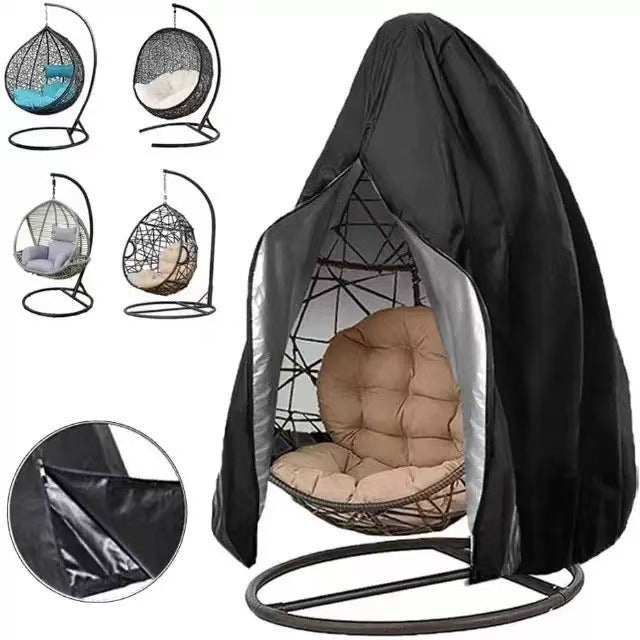 Outdoor Hanging Egg Chair Cover - Waterproof 210D Oxford Fabric Dust & Rain Protection