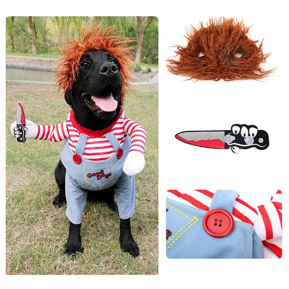 3PCS Halloween Pets Costume Movie Pet Creative Funny Dog Pet Clothes for Dogs