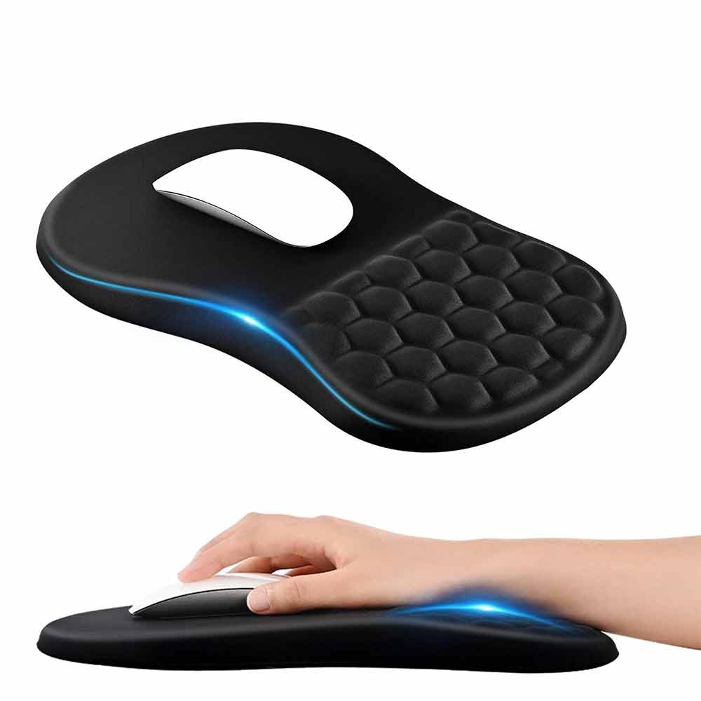Ergonomic Mouse Pad with Wrist Support – Massage Design Gaming Mouse Mat, Non-Slip