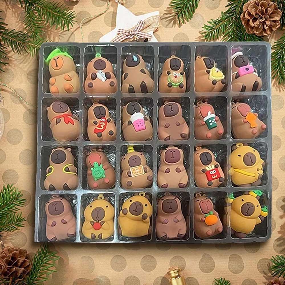 Capybara Countdown to Christmas 2025 - 24 Day Advent Calendar with Surprise Toys