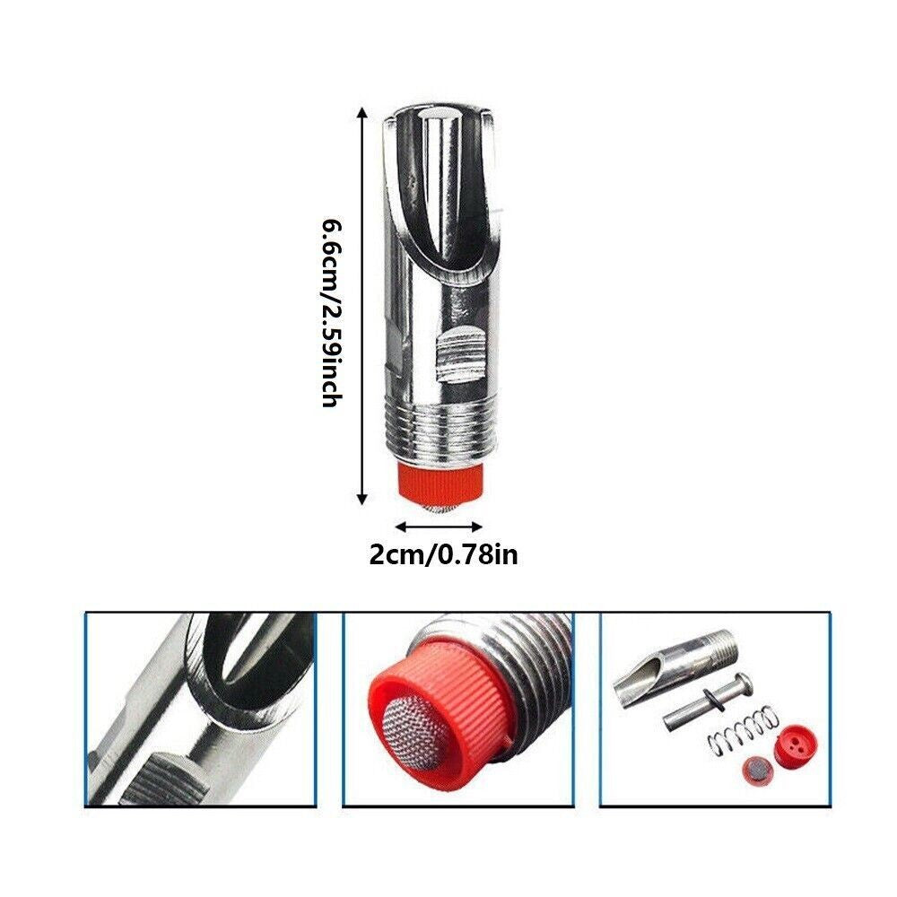 5x Automat Animal Pet Pig Drinking Water Stainless Steel Nipple Drinker Tool