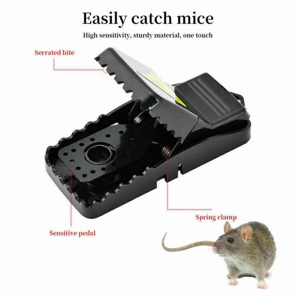 6x Plastic Mouse Traps Reusable Mice Rat Snare Catcher Rodent Indoor Catch