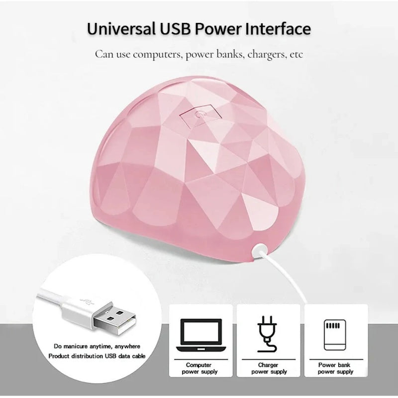 88W LED UV Nail Lamp Polish Dryer Gel Acrylic Curing Light Professional Spa Tool
