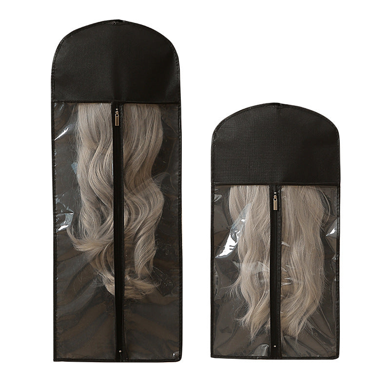 Hair Extension Storage Bag - Dust Proof Wig Hanging Bag with Hanger