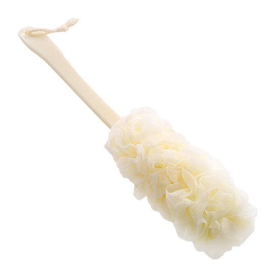 Long Handle Bath Brush Soft Mesh Sponge Back Scrubber Body Puff Shower Loofah