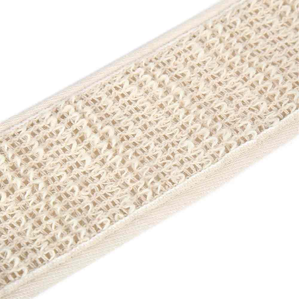 Men's Back Scrubber – Exfoliating Loofah Strap Bath Shower Body Sponge Natural Brush