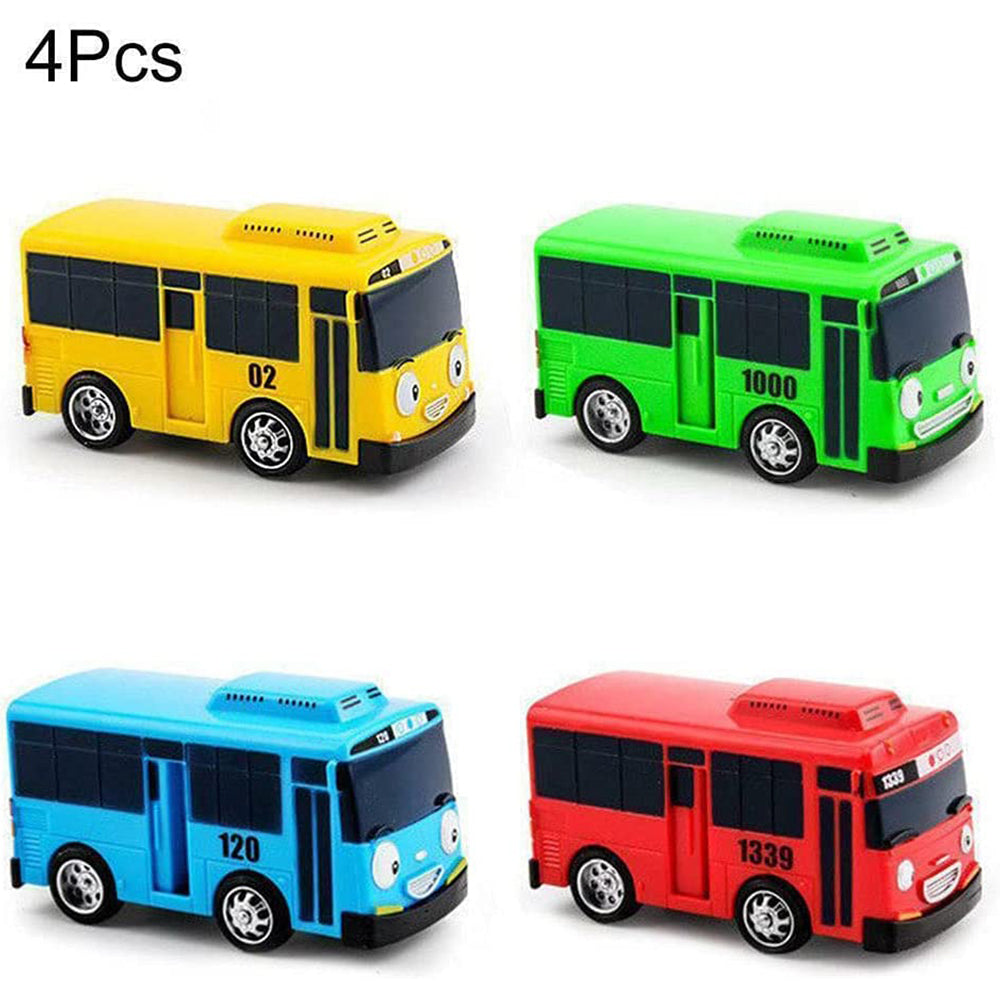 Min Bus Toy, Pull Back Mini Cars Toy, Little Bus Car Toy Set