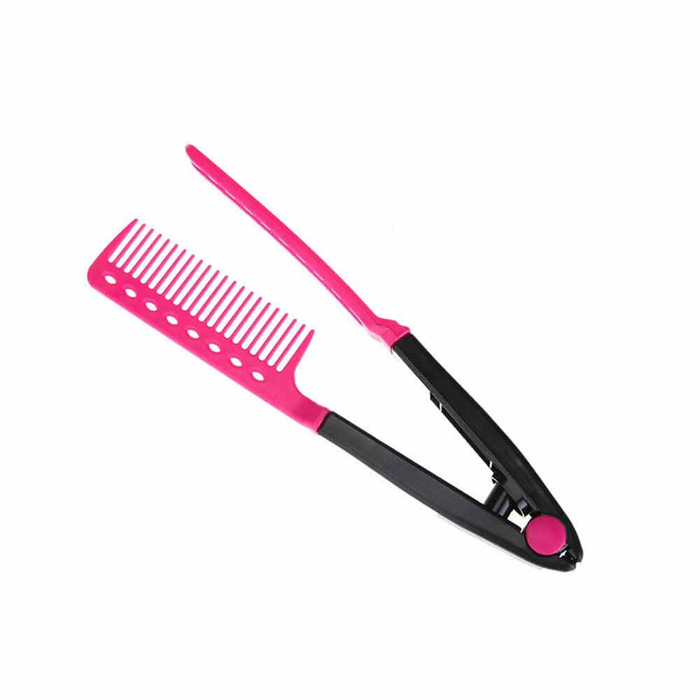 5X Hair Hairdressing Folding Salon V Comb Styling Straightening Brush Straighten