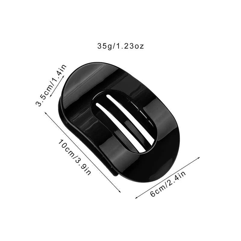 Set Flat Oval Hair Claw for thick Hair Clip For Women Girls Accessories