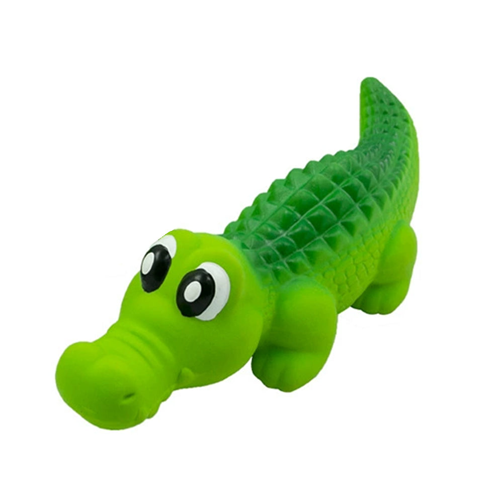 21cm Indestructible Crocodile Toy – Squeaky Dog Chew for Aggressive Chewers