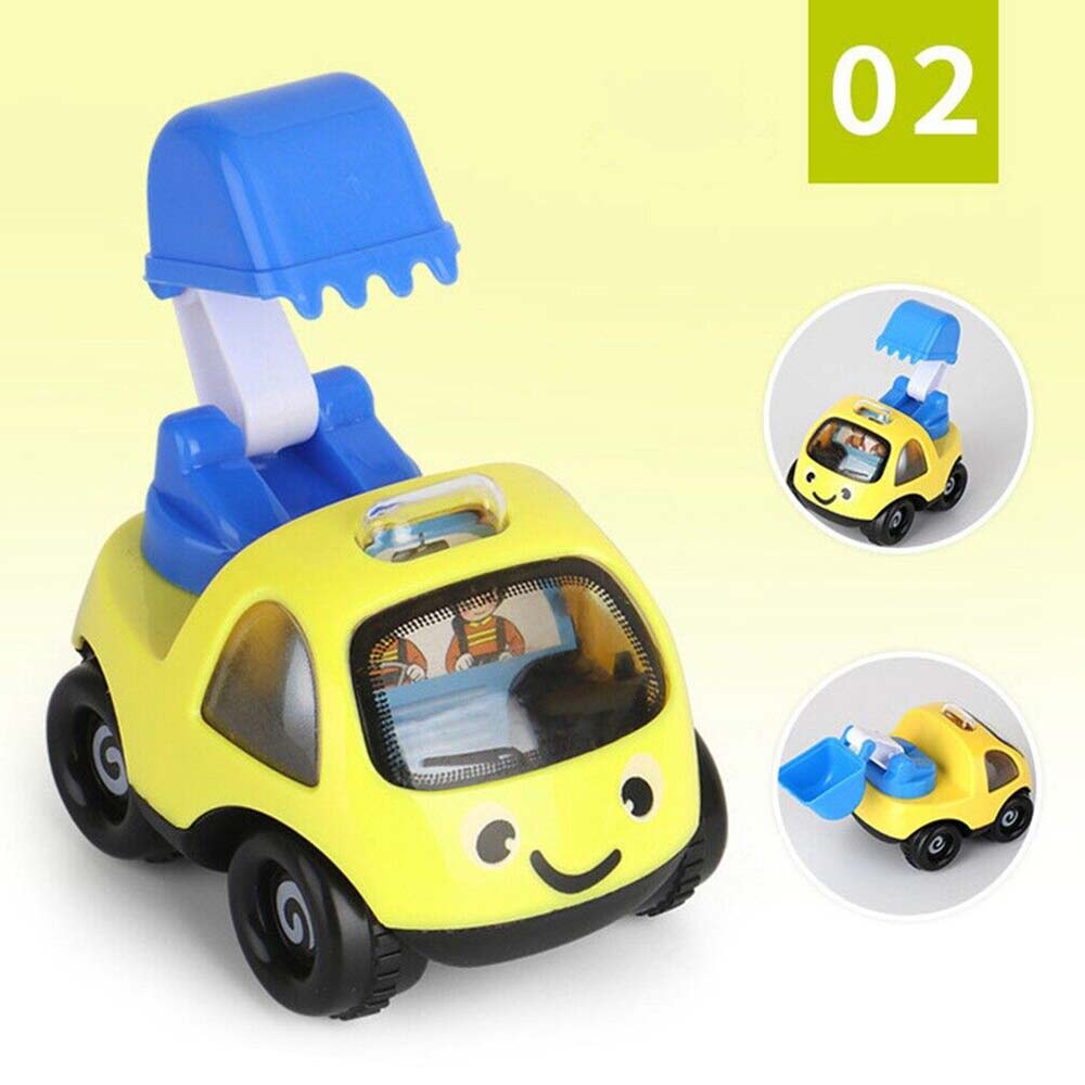 4Pcs Toy Gifts Cars Pull Back and Go Vehicles Set for Boys Toddler Kids Baby
