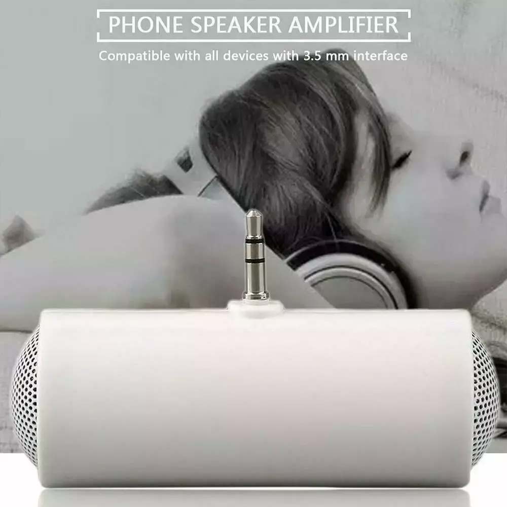 2X Mini Portable Speakers - 3.5mm Plug-in Line-in Stereo Speakers for Phone Tablet