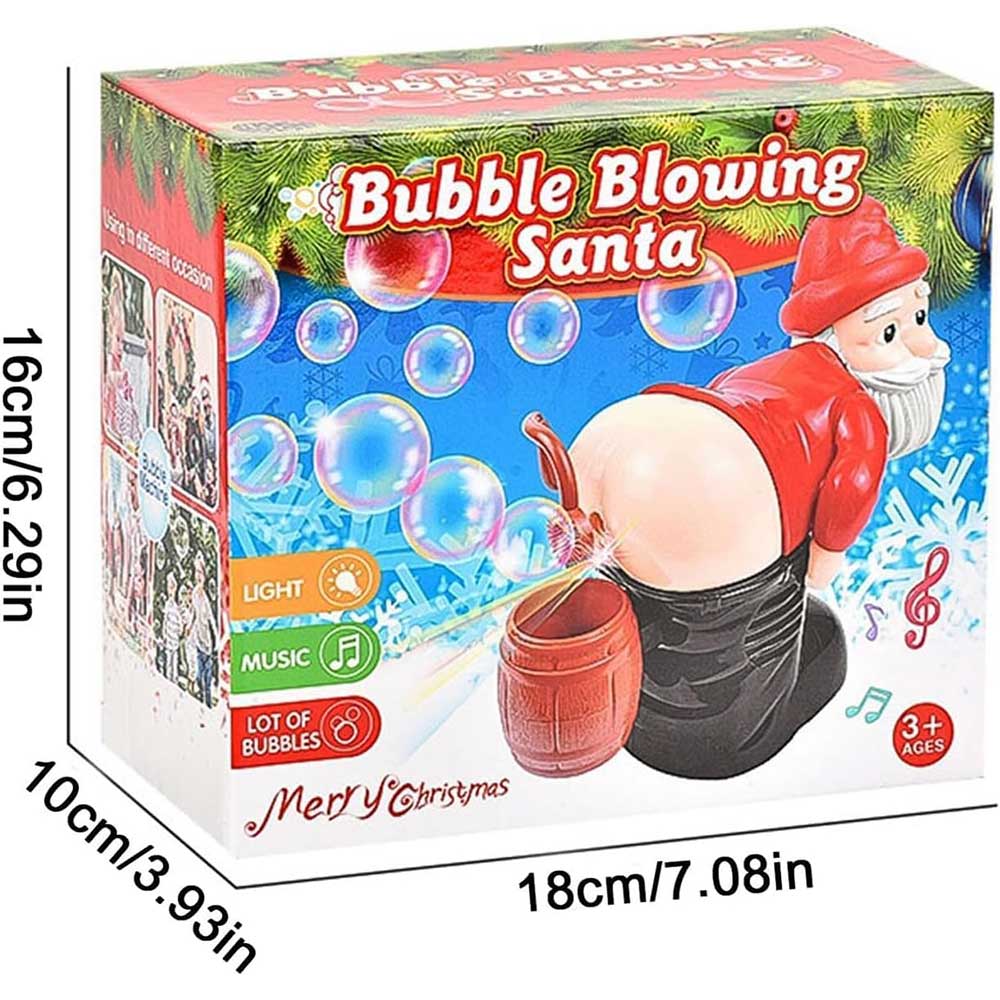 Christmas Snowman Bubble Machine – Musical Light-Up Bubble Blower for Parties