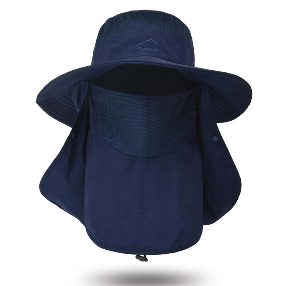 Outdoor Sun UV Protection Fishing Cap Neck Face Flap Hat Wide Brim Cover Summer