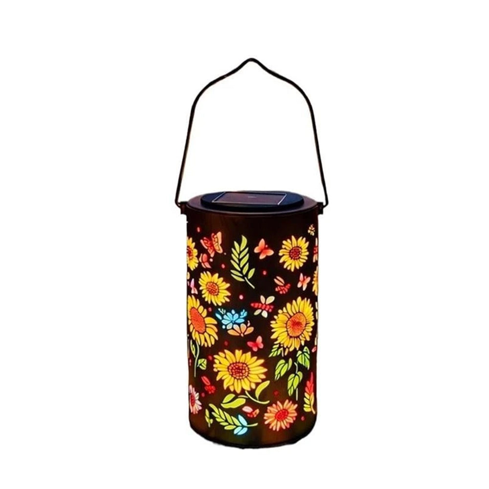 Sunflower Solar Lantern – Outdoor Waterproof Hanging Light for Garden, Yard & Patio