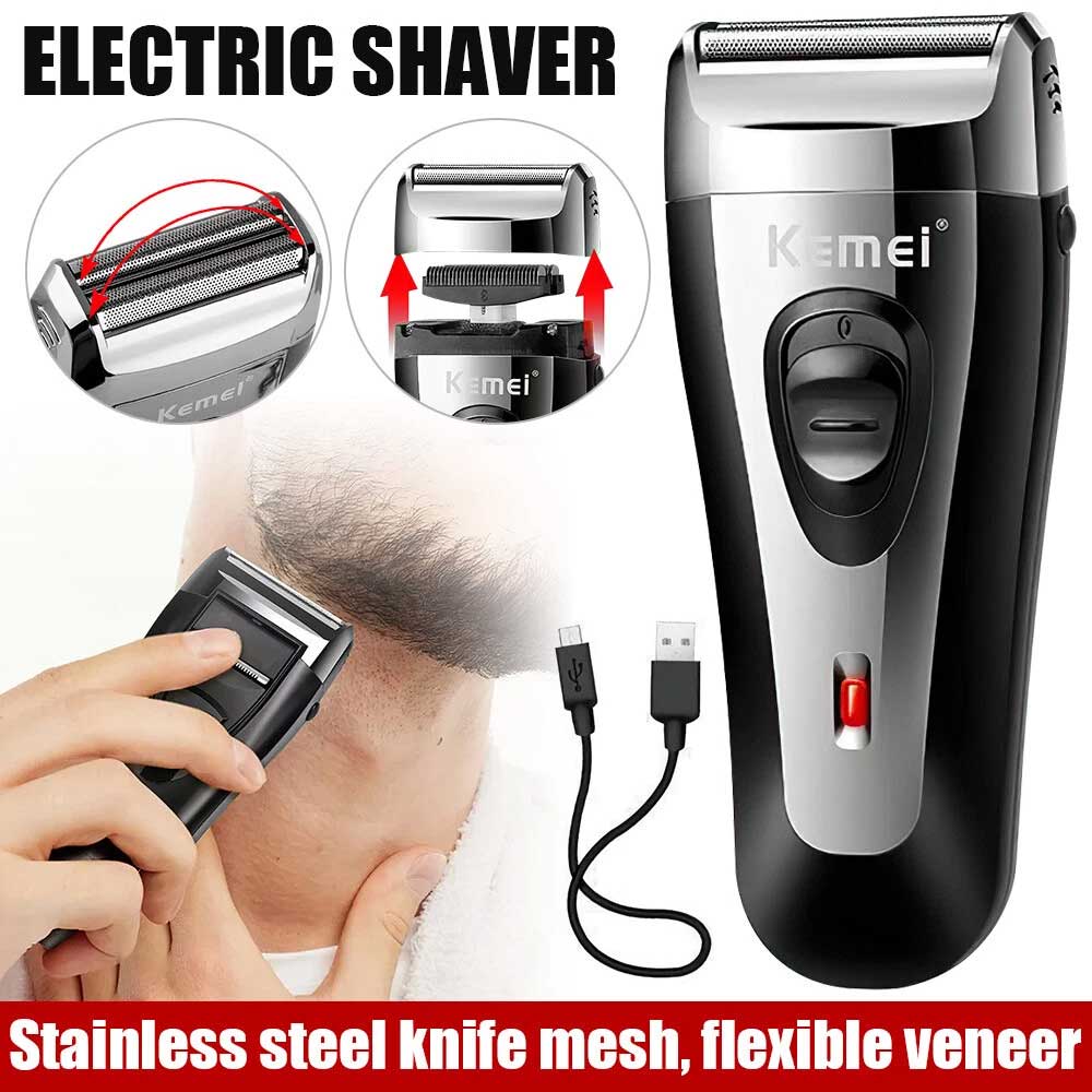 Men USB Electric Shaver Trimmer Razor Rechargeable Hair Beard Shaving Machine