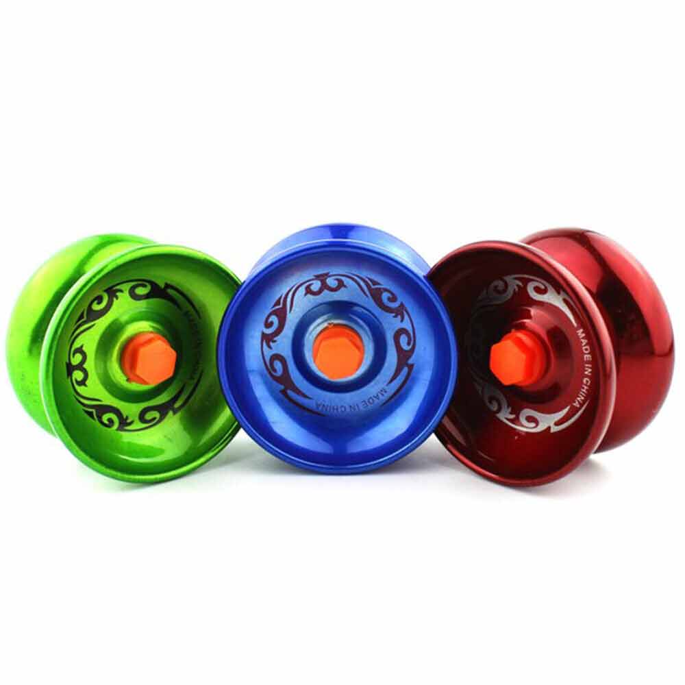 4PCS Aluminum Professional Yo-Yo Bundle Bearing Ball Kids Toy Magic YoYo