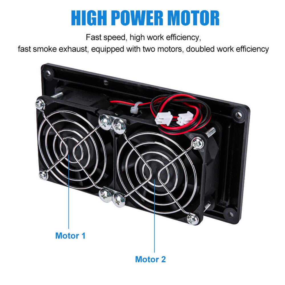 Ventilation Exhaust Fan 12V 15W RV Side Air Vent Caravan Motorhome Trailer Camper