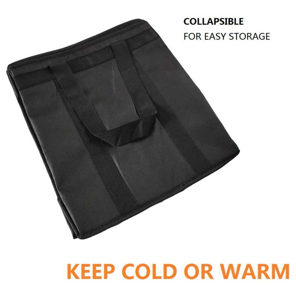 2Pack Insulated Cooler Bag,Reusable Grocery Shopping Bag with Dual Zipper