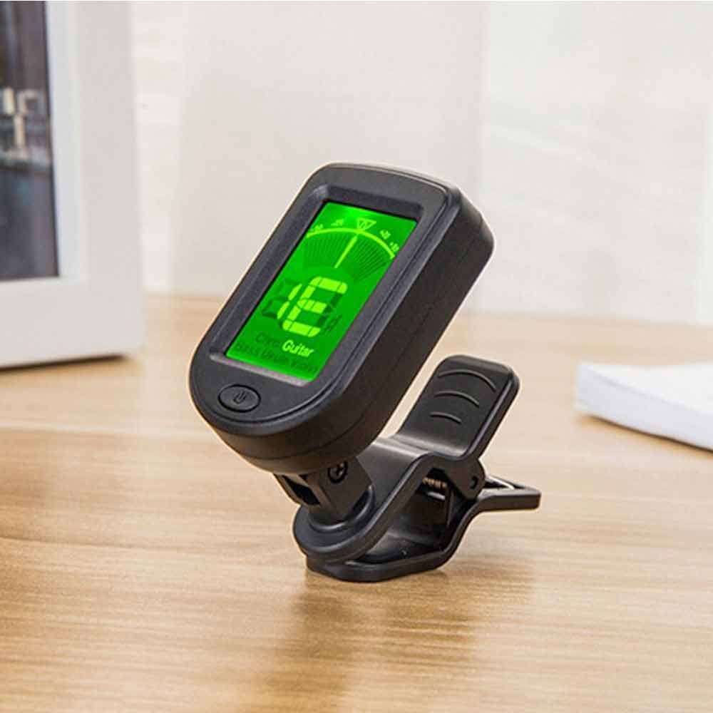 Digital Chromatic LCD Clip-On Tuner For Guitar Ukulele Violin Acoustic Electric
