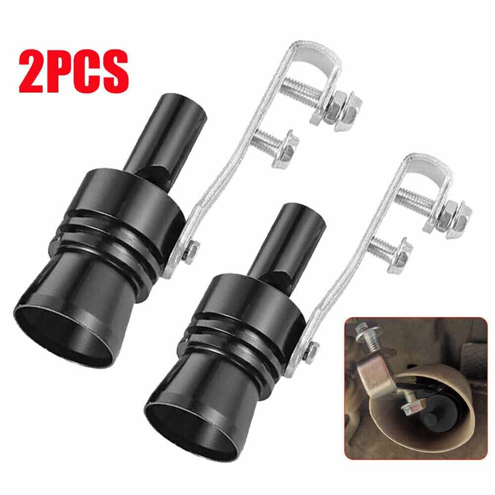 2-Pack XL Aluminum Car Turbo Sound Simulator Whistle – Roar Loud Exhaust Pipe Booster