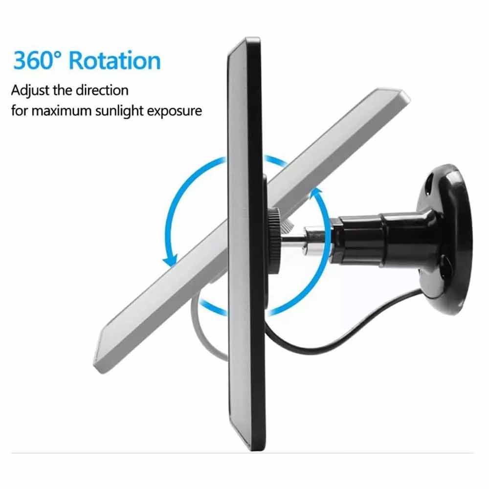 Solar Panel Outdoor Camera Security Cam Micro USB Battery Charger 5V 3m Cable