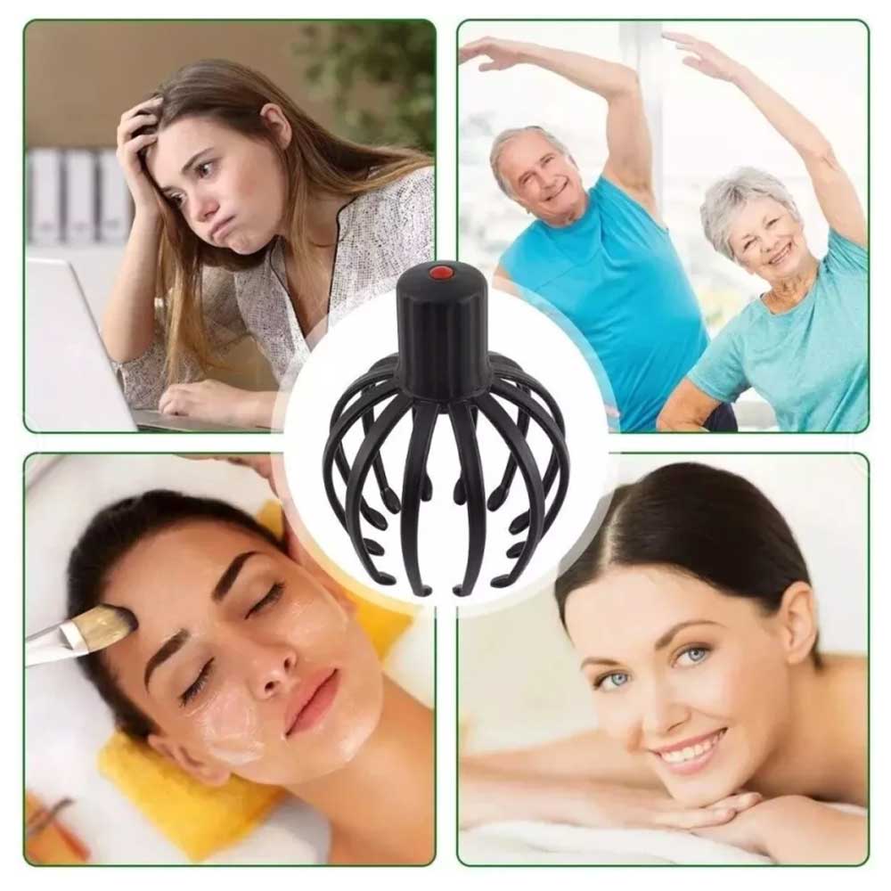 Octopus Scalp Massager, Electric Scalp Massager with 3 Modes Head Massager Relax