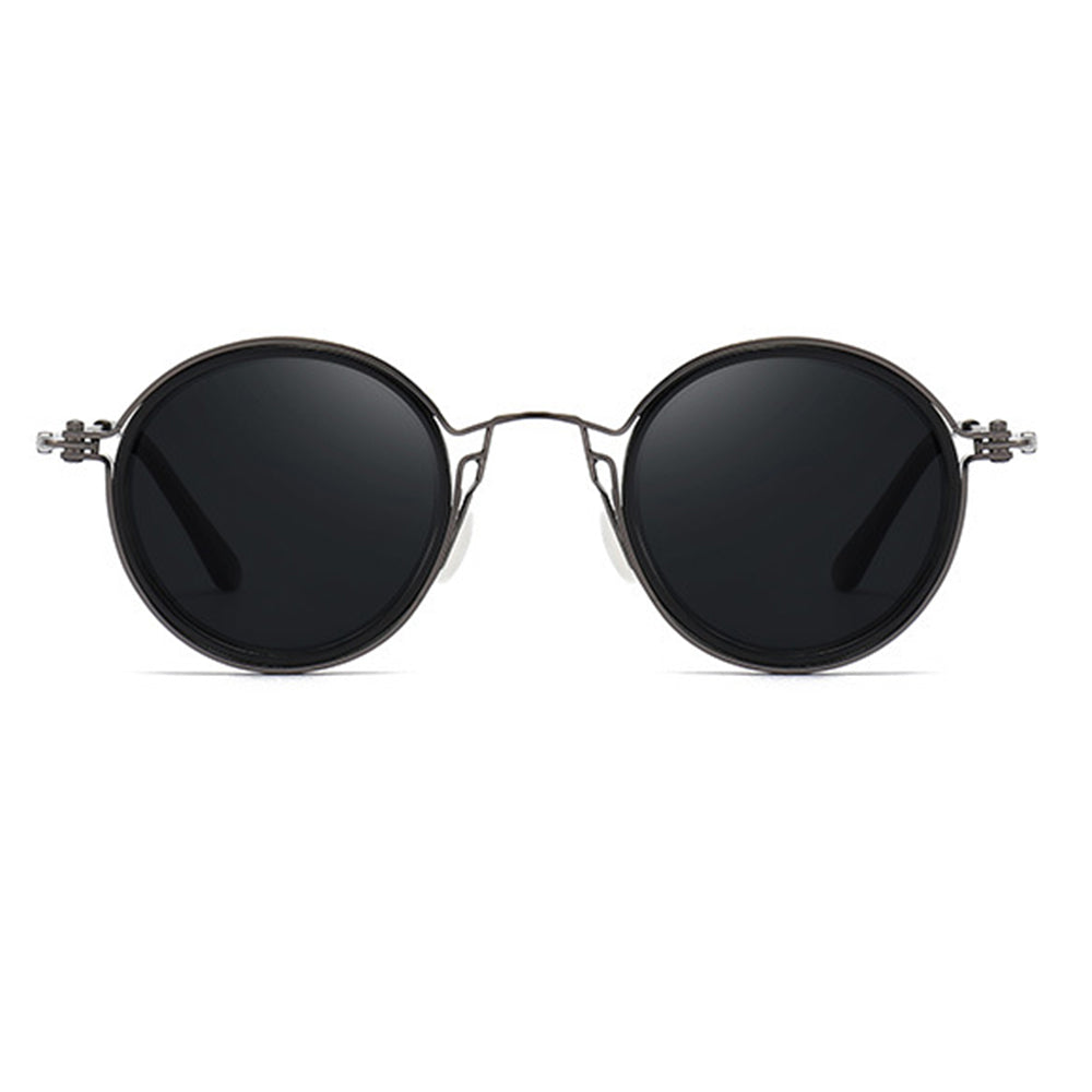 Pilot Polarized Sunglasses Round Glasses Brand Design Women Men Metal Driving